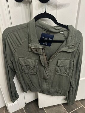 American Eagle Outfitters Olive Green Utility Jacket